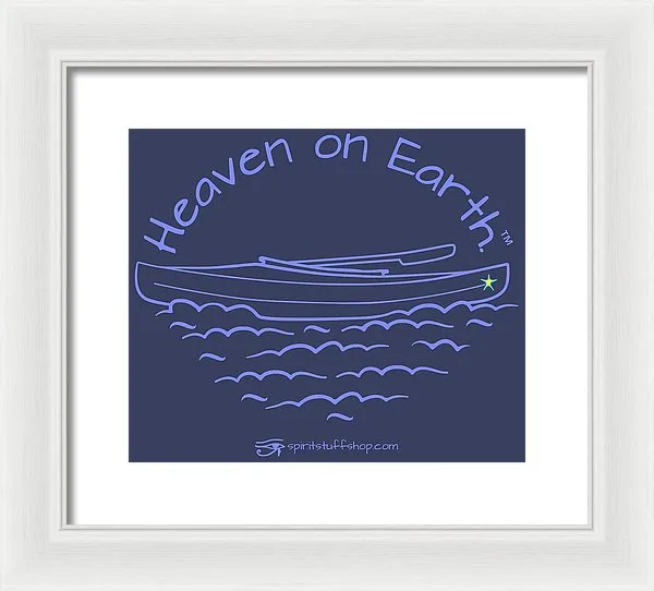 Kayak Heaven On Earth - Framed Print