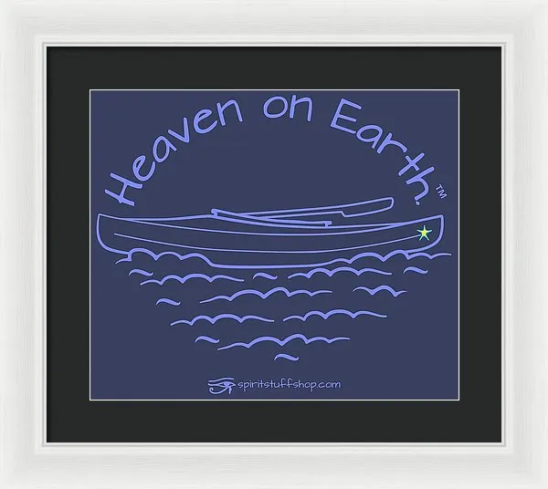 Kayak Heaven On Earth - Framed Print
