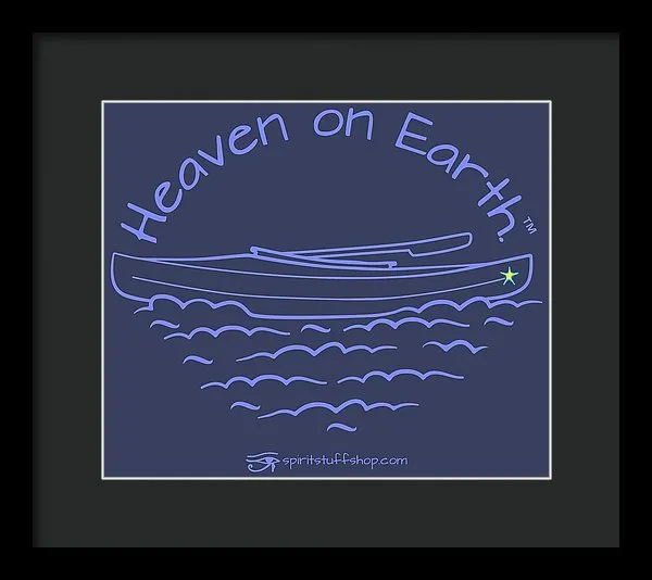 Kayak Heaven On Earth - Framed Print