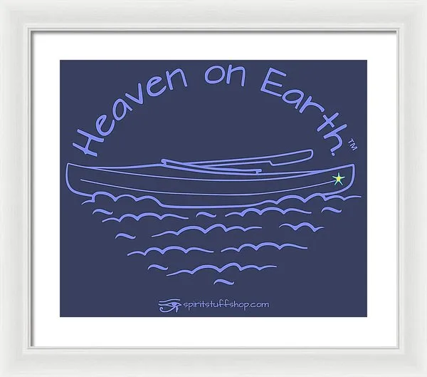 Kayak Heaven On Earth - Framed Print