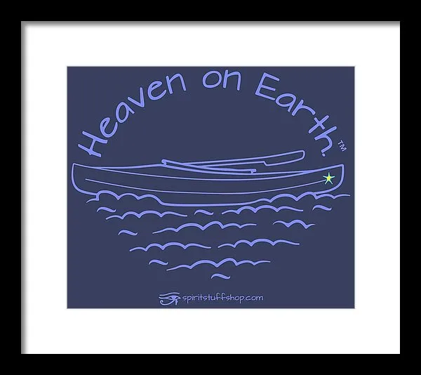 Kayak Heaven On Earth - Framed Print