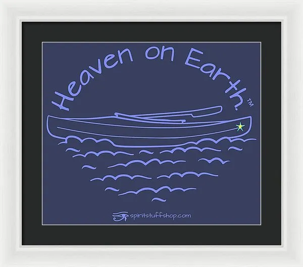Kayak Heaven On Earth - Framed Print