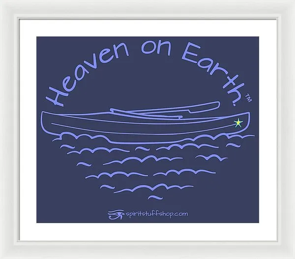 Kayak Heaven On Earth - Framed Print
