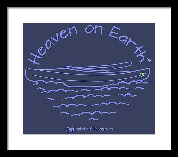 Kayak Heaven On Earth - Framed Print