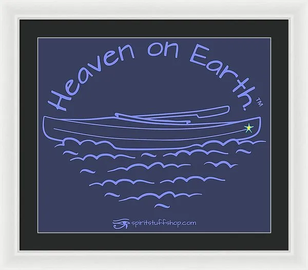 Kayak Heaven On Earth - Framed Print