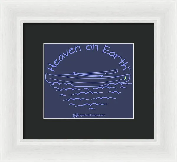 Kayak Heaven On Earth - Framed Print