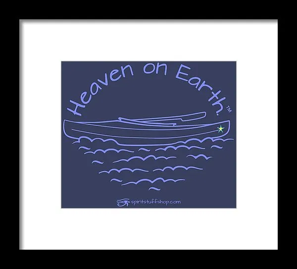 Kayak Heaven On Earth - Framed Print