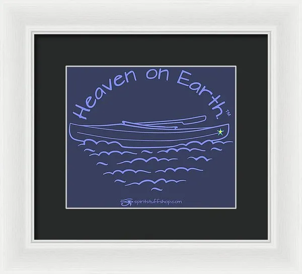 Kayak Heaven On Earth - Framed Print