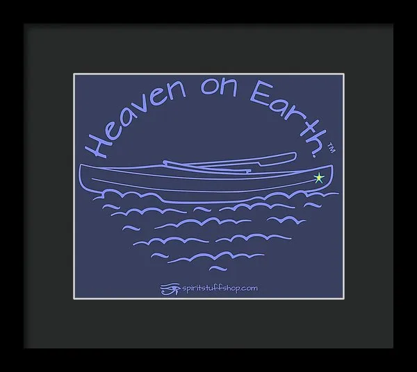 Kayak Heaven On Earth - Framed Print