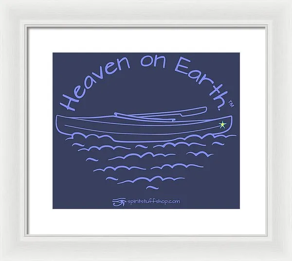 Kayak Heaven On Earth - Framed Print