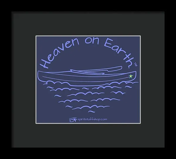 Kayak Heaven On Earth - Framed Print