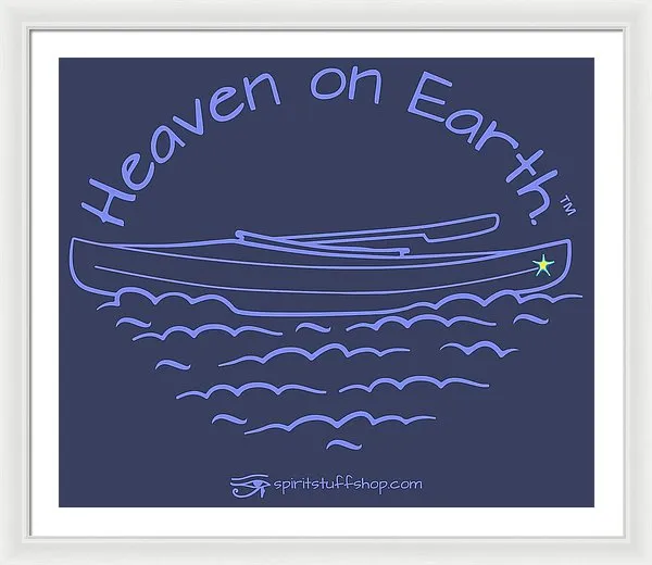 Kayak Heaven On Earth - Framed Print