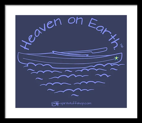 Kayak Heaven On Earth - Framed Print