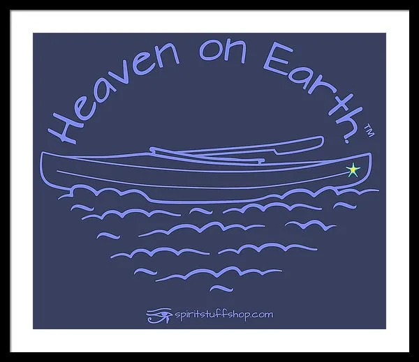 Kayak Heaven On Earth - Framed Print