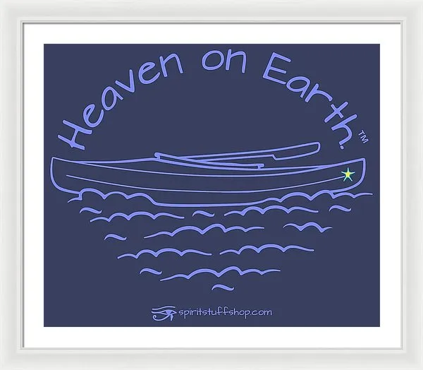 Kayak Heaven On Earth - Framed Print