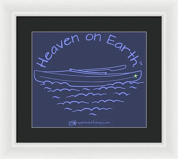 Kayak Heaven On Earth - Framed Print