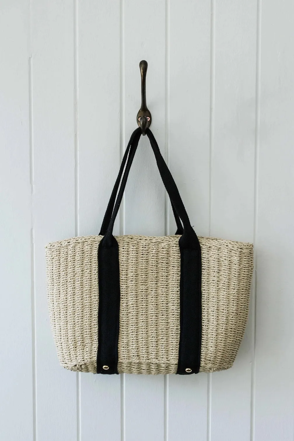 KEATON STRAW TOTE - light or dark