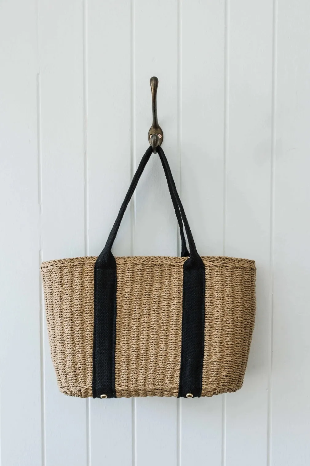 KEATON STRAW TOTE - light or dark