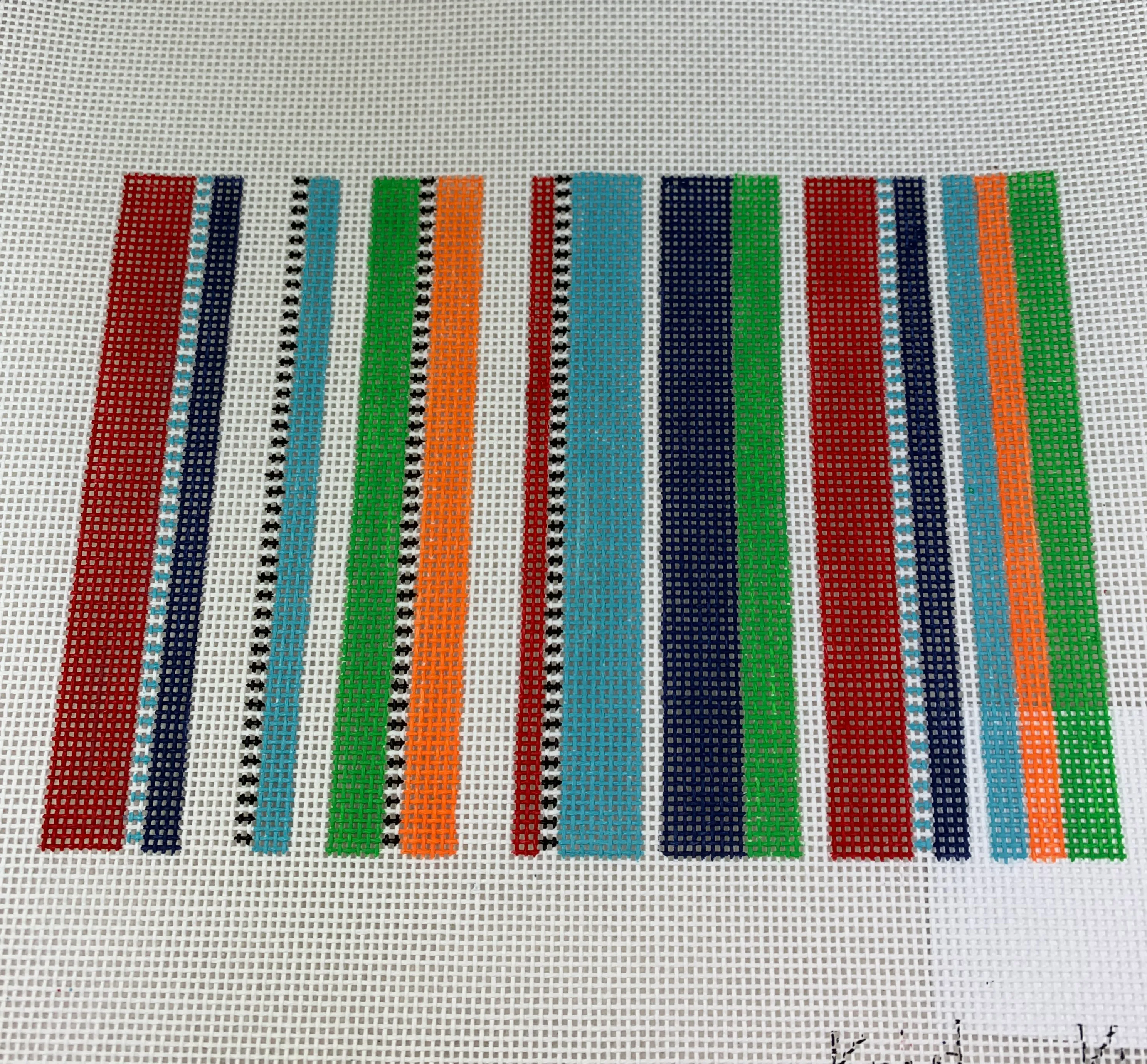 Kristine Kingston Designs KKP-131 Orange, Green & Blue Clutch