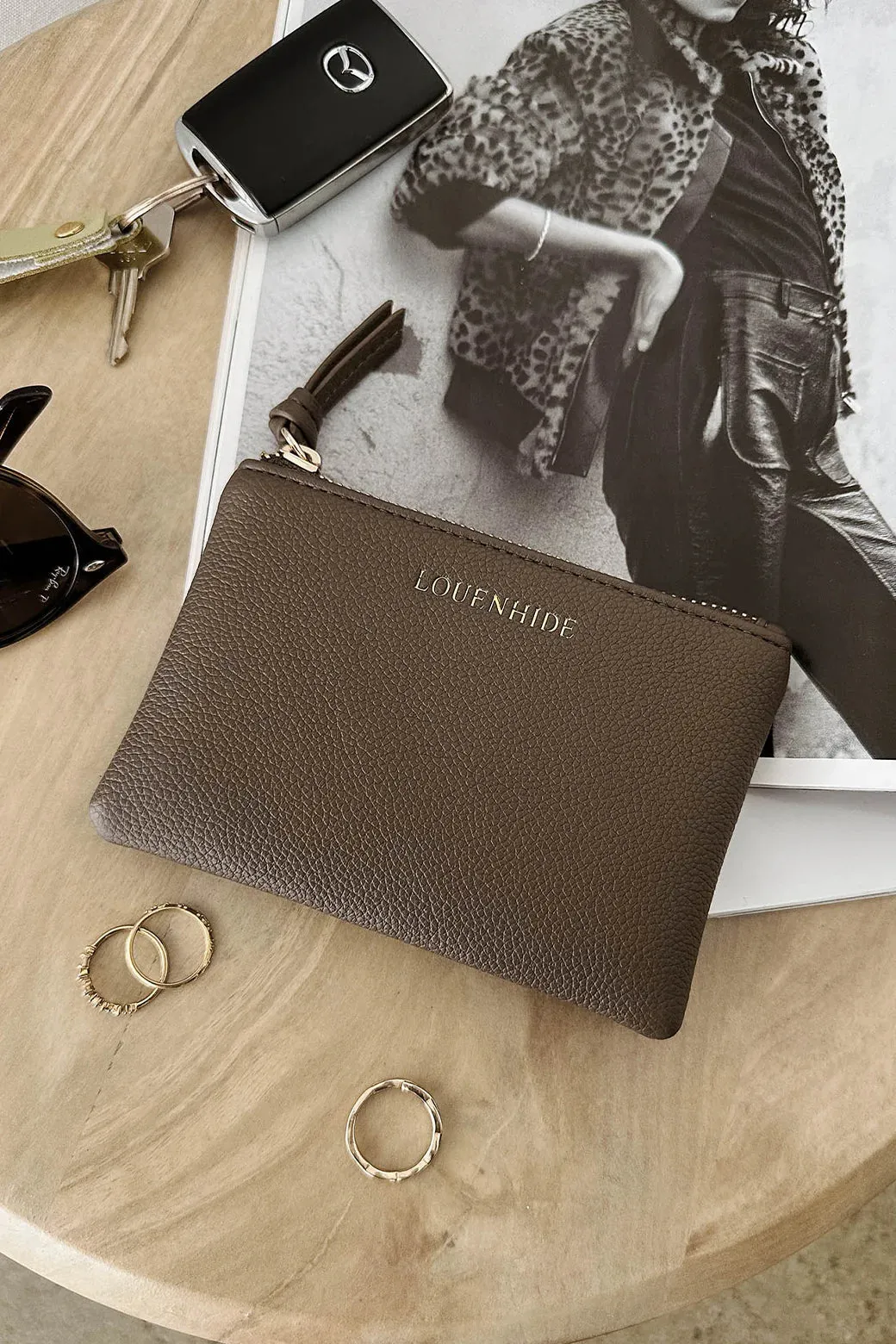Kuta Card Pouch Bag - Brown