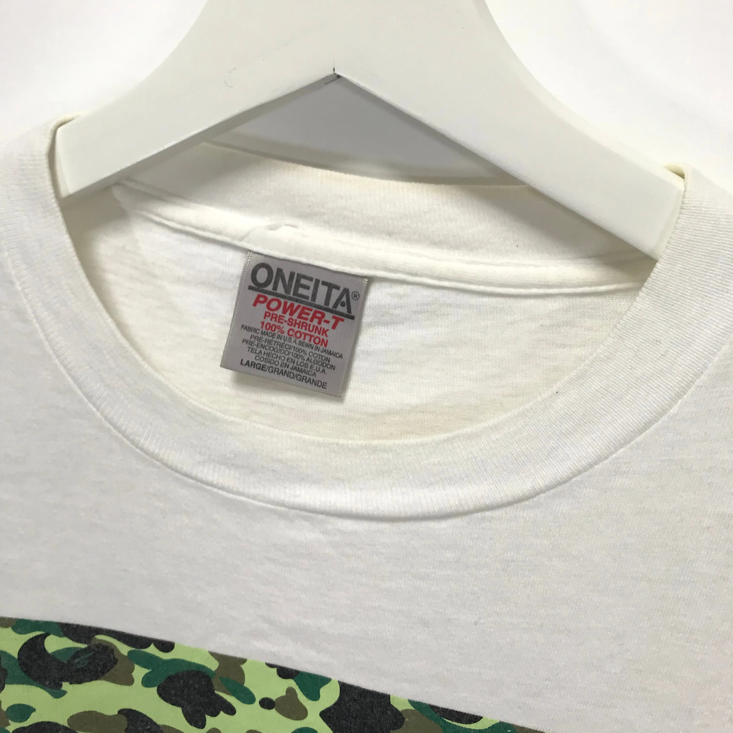 [L] A Bathing Ape Bape Vintage '90s First 1st Camo Tee (Oneita)