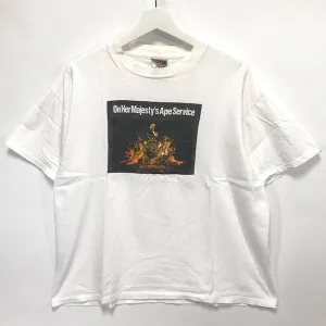 [L] A Bathing Ape Bape Vintage '90s On Her Majesty's Service (Oneita)