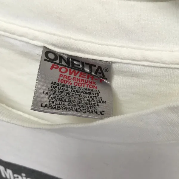 [L] A Bathing Ape Bape Vintage '90s On Her Majesty's Service (Oneita)