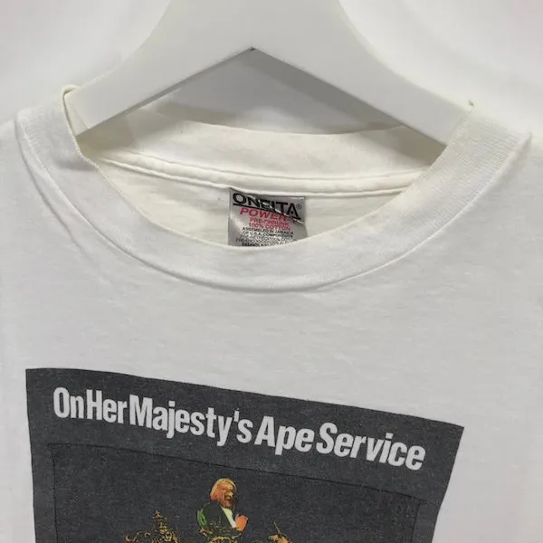 [L] A Bathing Ape Bape Vintage '90s On Her Majesty's Service (Oneita)