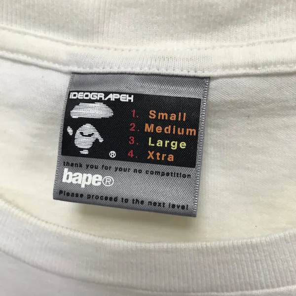 [L] A Bathing Ape Bape Vintage NERD N.E.R.D.  Dog Tee