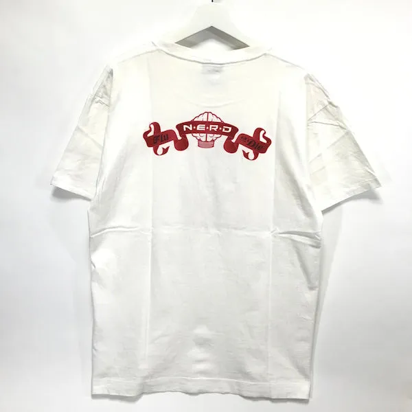 [L] A Bathing Ape Bape Vintage NERD N.E.R.D.  Dog Tee
