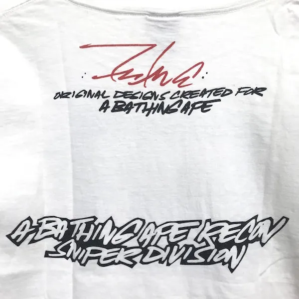 [L] A Bathing Ape Bape x Futura Vintage Sniper Division Tee