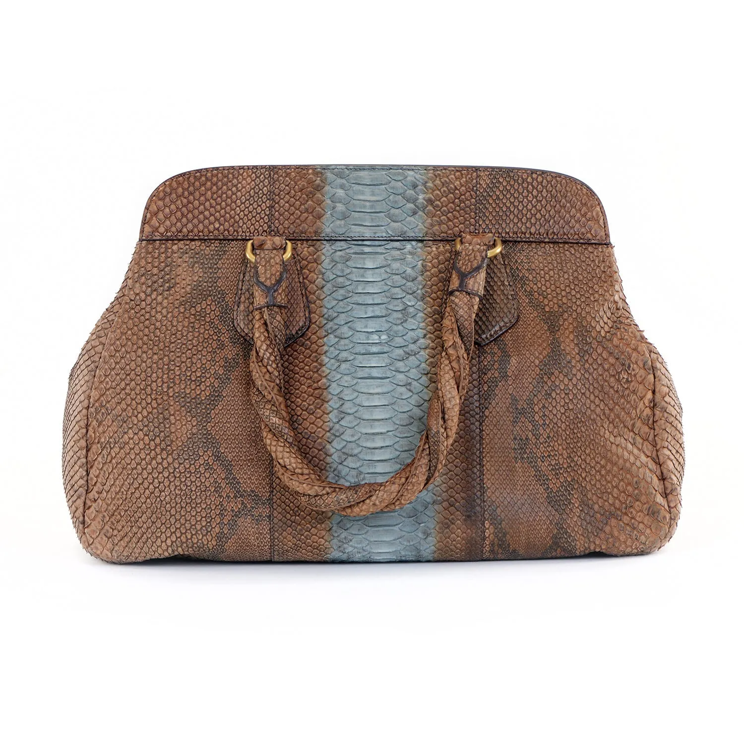Large Snakeskin Frame Bag