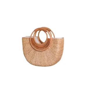 Large Straw Summer Beach Tote Bag