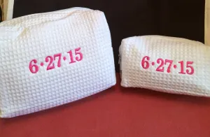 Large Waffle Cosmetic Case