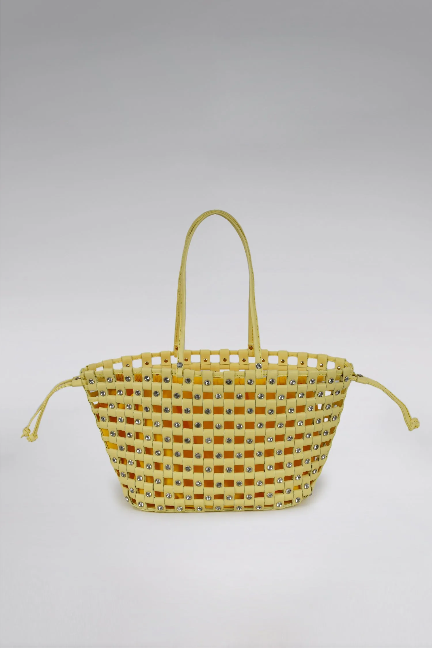 Large Weave Crescent Beach Bag