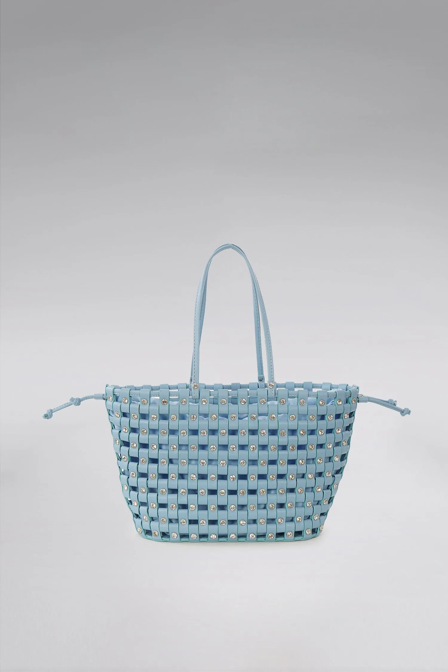 Large Weave Crescent Beach Bag