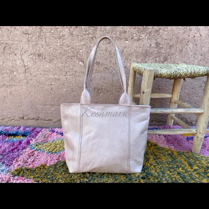 Leather Bags for Women, tote bag with zipper, Leather Bag