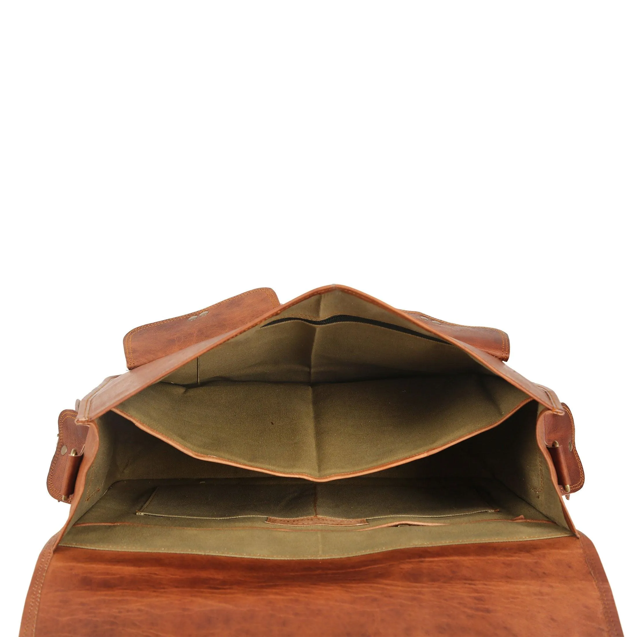 Leather Briefcase Laptop bag 18 inch Handmade Messenger Bags Best Satchel