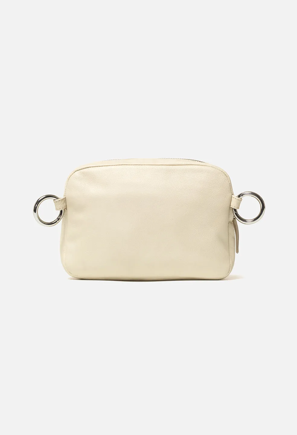 Leather Modular Toiletry Bag / Ivory