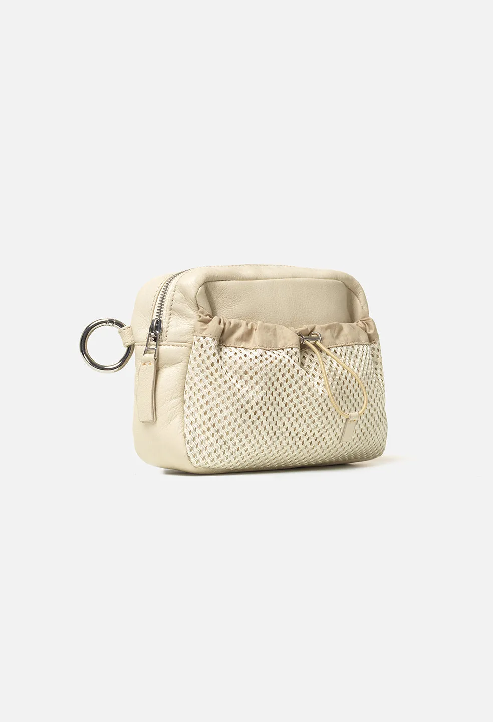 Leather Modular Toiletry Bag / Ivory