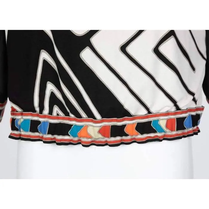 LEONARD PARIS Multicolored Printed Silk Blouse | Size S/M