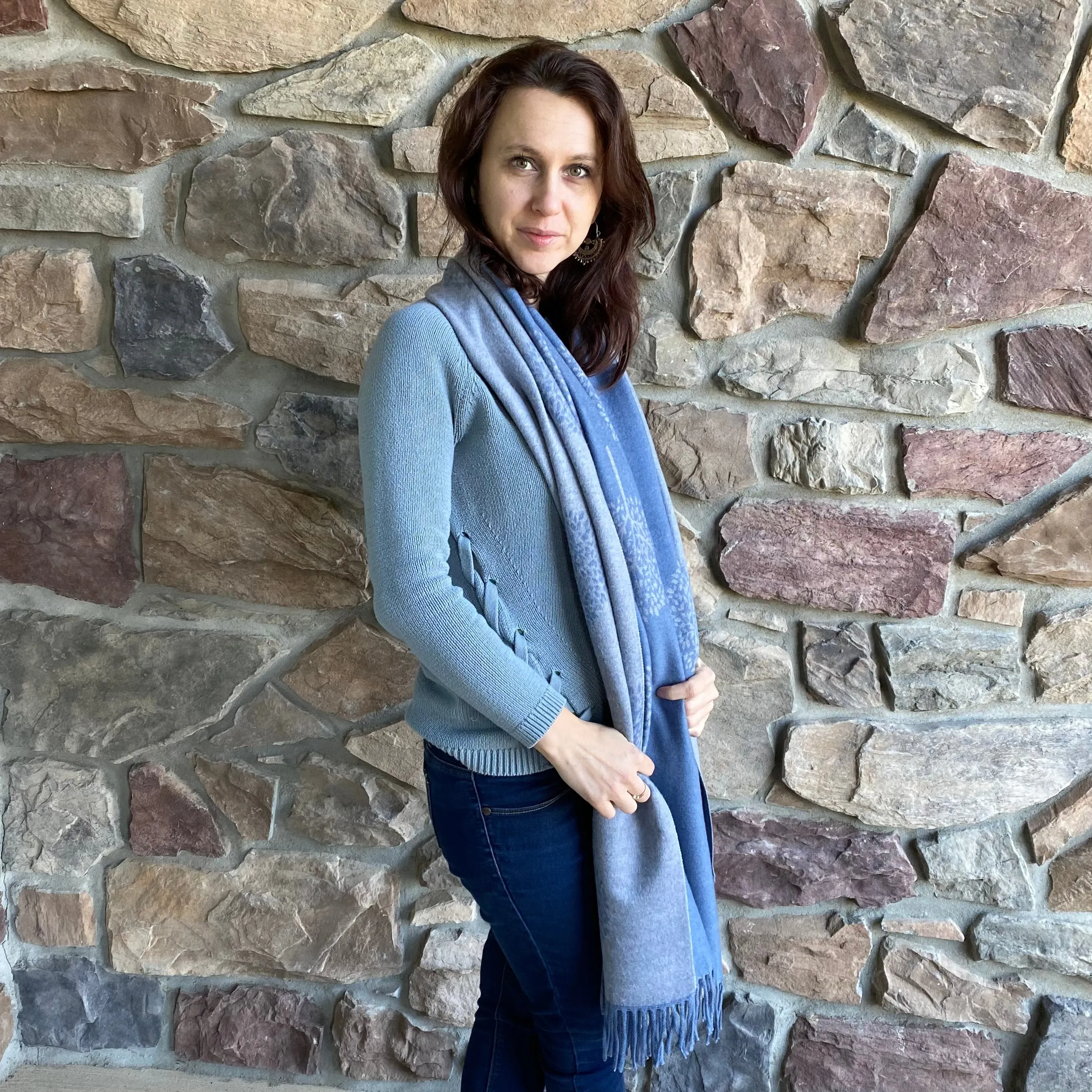 Light Blue Scarf