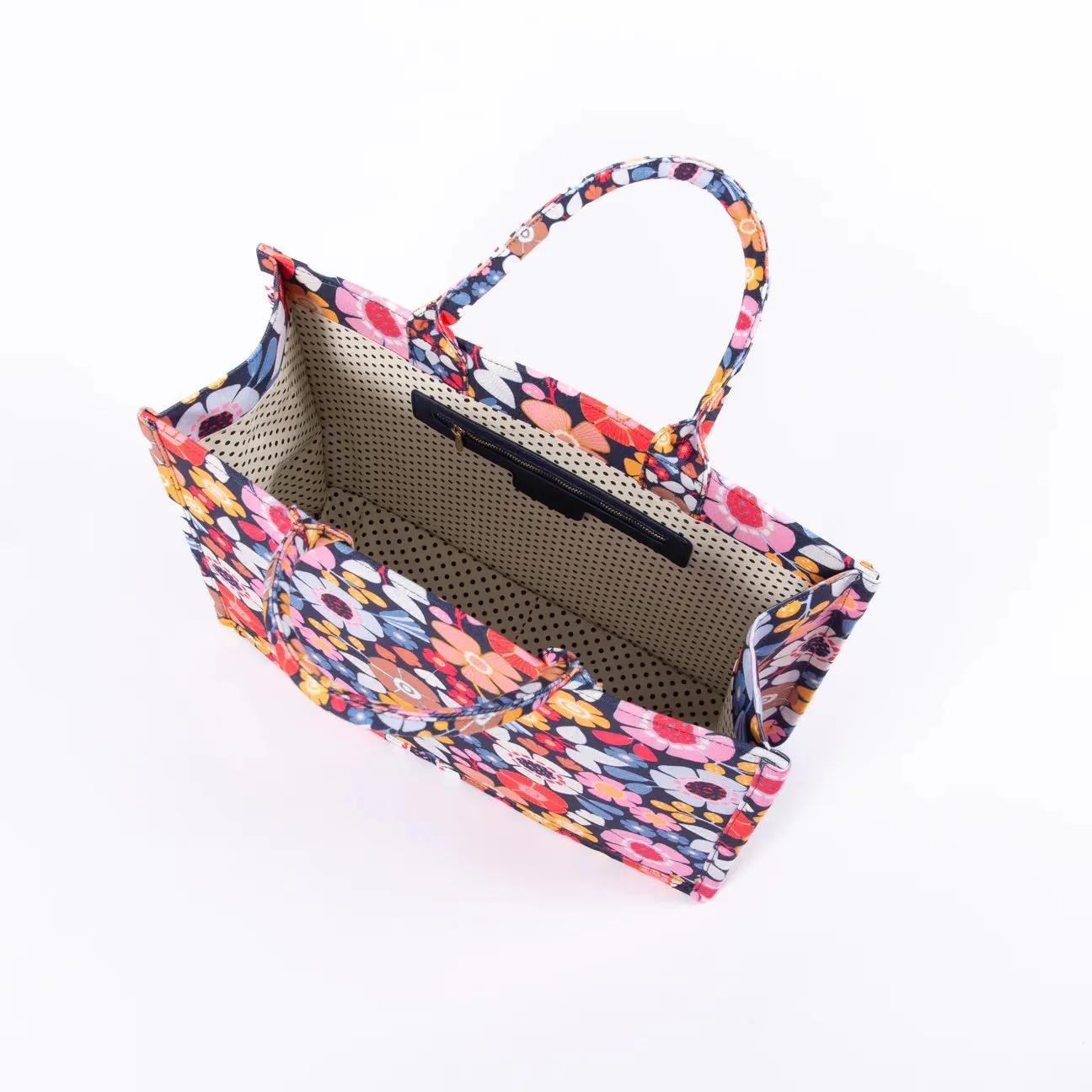LIV & MILLY BOOK BAG FLOWERS