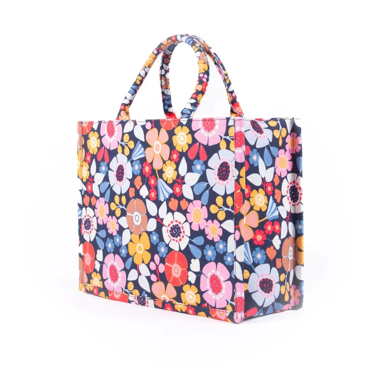 LIV & MILLY BOOK BAG FLOWERS