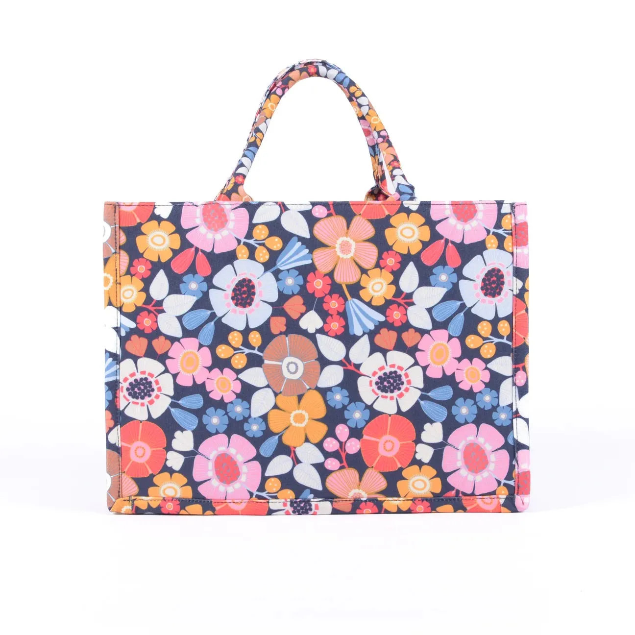 LIV & MILLY BOOK BAG FLOWERS