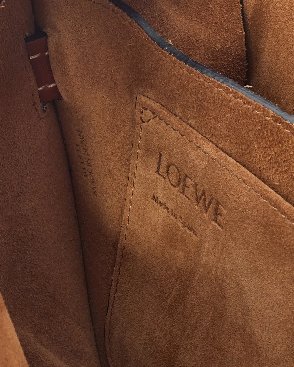 Loewe Black and Brown Soft Calfskin Small Gate Crossbody Bag