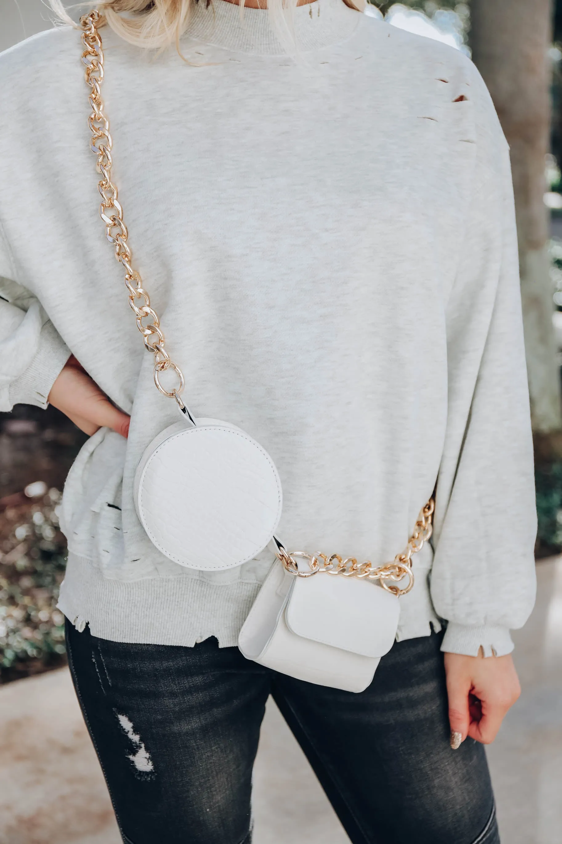 Look To You Crossbody Bag - White
