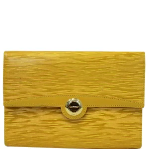 LOUIS VUITTON Arche Pochette Epi Leather Shoulder Bag Yellow