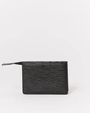 Louis Vuitton Black Epi Leather Cosmetic Pouch 15
