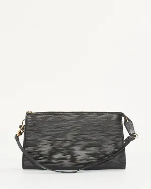 Louis Vuitton Black Epi Leather Pochette Shoulder Bag